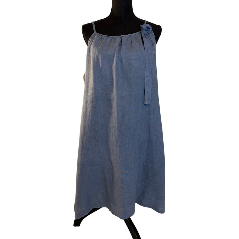 ✨ MARISA & MARIE NWOT Made in Italy Sz L 100% Linen Halter Dress ✨